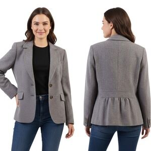 Talbots Lilac Purple Wool Blend Career‎ Blazer Womens Professional Jacket Size 6